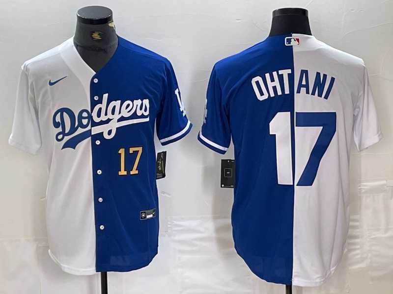 Men's Los Angeles Dodgers #17 Shohei Ohtani Number White Blue Two Tone Stitched Baseball Jerseys,We sell and wholesale Men's Los Angeles Dodgers #17 Shohei Ohtani Number White Blue Two Tone Stitched Baseball Jerseys on line form chian!